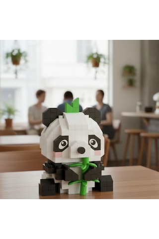 Lz-8633 Panda 170 Parça Block Oyuncak-mini Poşet