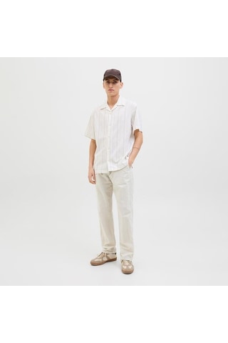 Jack&jones Jack Jones Pantolon Kane Summer Linen Blend Jogger Bej