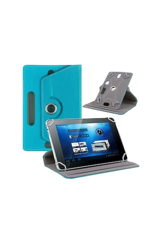 Prolysus Acer Uyumlu Iconia Tab P10 10,4" Inç Kılıf Üniversal Dönerli Dönebilen Standlı Stand Olabilen Kapaklı Tablet Kılıfı