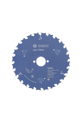 Dairesel Testere Bıçağı Expert İçin Ahşap, 184 X 30 X 2,6 Mm, Diş Sayısı 24, 1 Adet, 2608644041 Siyah