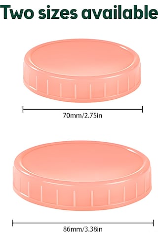 Geeksen 86mm Beyaz Pp Depolama Kapak, Silikon O-ringi İle Su Geçirmez Leakproof, 3.4 İnç Mason Kavanozları İçin Yeniden Kullanılabilir Mermer Kavanoz Kapağı Beyaz