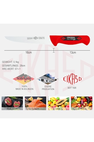Solingen Eıkaso Dilimleme Bıçağı 16 Cm