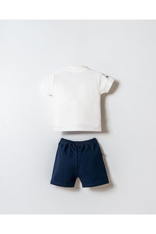 U.S. Polo Assn. U.s. Polo Assn Erkek Bebek 2 Li Şort T-şhirt Takım Beyaz-2346 Beyaz