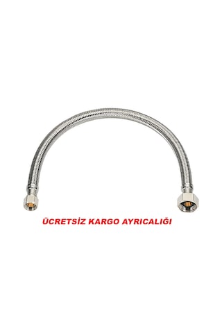 2 Adet Klozet İçin Flex Bağlantı Çelik Spiral Hortum