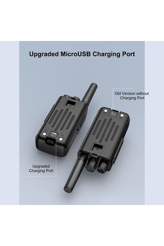 Yaozixa Docooler T1 Walkie Talkie 5w 400-470mhz 16 Kanal 2800mah Pil 1-5km Erişim Mesafesi Tekli Paket Şarj Dizini İle Eu Standartı