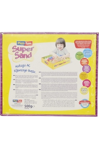 Play-toys 500 Gr. Kinetik Kum Eğlence Seti Ve 6 Kalıp