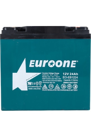 Zemheri Eo-eb1224 12 Volt 24 Ah E-bisiklet Aküsü Elektrikli Bisiklet Aküsü 180x76x167mm