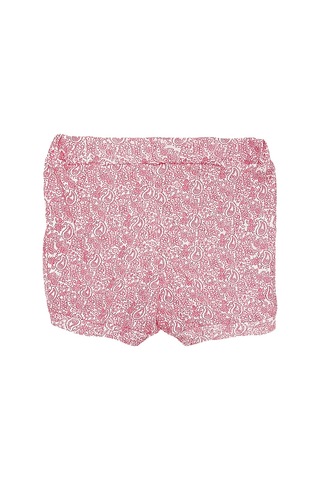 S-Mall Bibaby Pink Flowers Şortlu Jakarlı Bebek Takımı - 2 Li - Pembe