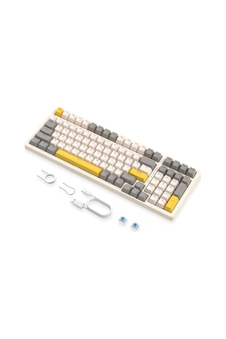 Ziyoulang K3 Max Klavye Red Switch Oyuncu Klavyesi Gaming Mekanik 100 Tuşlu Hotswapp Anti- Ghosting