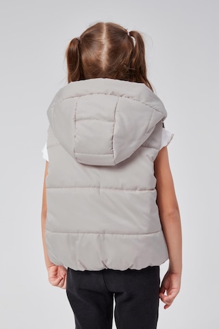 Benitto Kids Kapüşonlu Kız Çocuk Şişme Yelek 51307 Gri