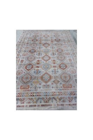 İpek Halı Venüs 160x230 4m2 Polyester İplik Dokuma Halı Kırmızı / Krem