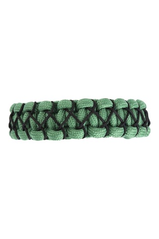 Ince Işlemeli Yeşil Paracord Bileklik Çınar Extreme Çok Renkli