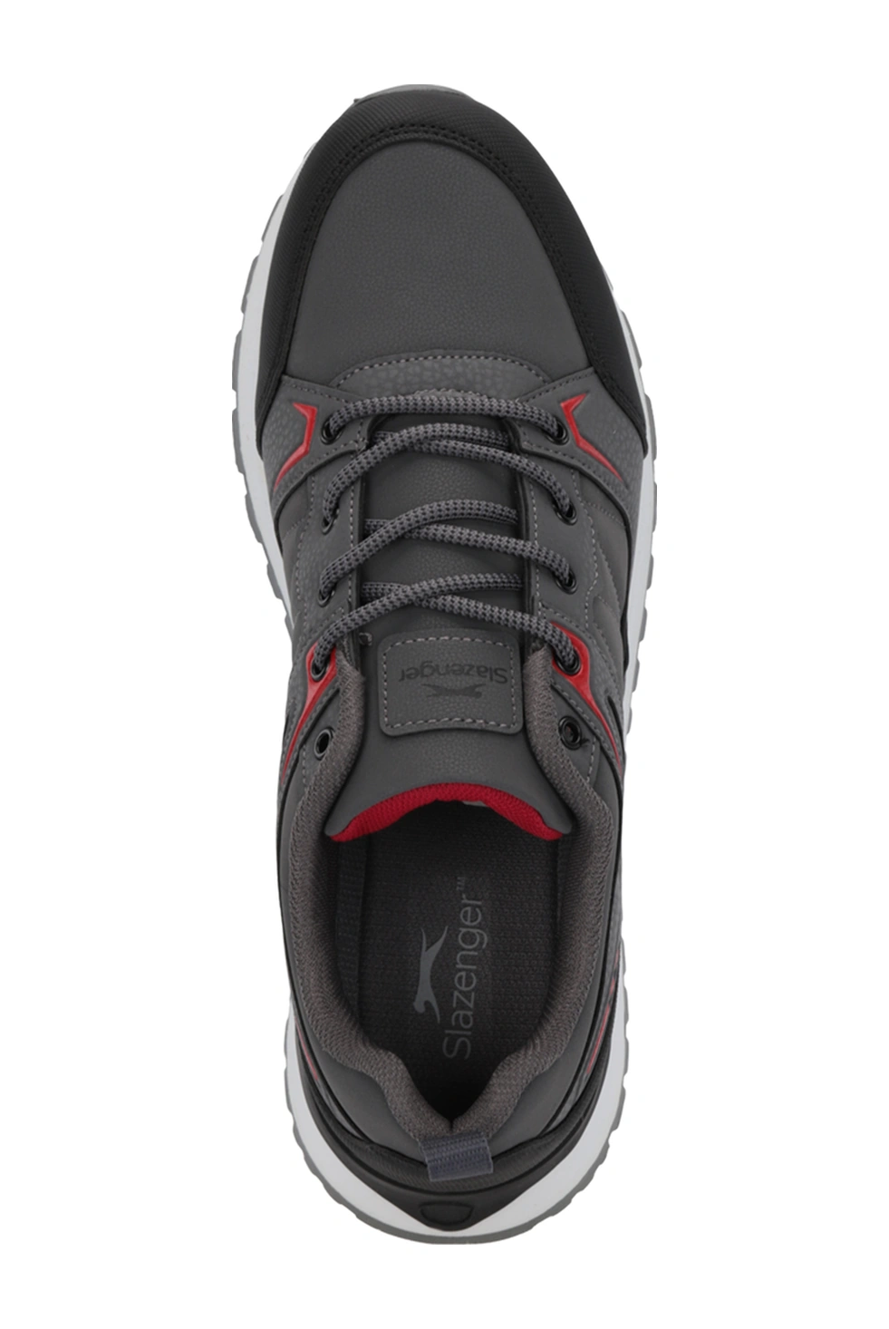 Slazenger Outback I Erkek Koyu Gri / Kırmızı Günlük Spor Ayakkabısı Koyu Gri / Kırmızı