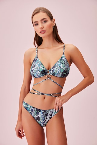 Suwen Green Snake Çapraz Bağlamalı Bikini Altı Sb254851322d1322 Yeşil Yılan Desenli