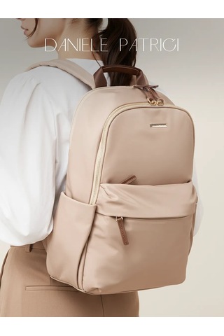 Daniele Patrici Şehir A4 Kumaş Sırt Çantası 463477587 Bej