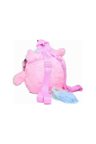 Glanart Çocuklar İçin Sevimli Peluş Sırt Çantası Pembe 25 Cm 3-6 Yaş Pembe