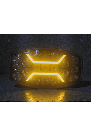 Offroad Sis Lambası 24.6 X 14 X 8.8cm Beyaz-amber Gündüz Ledli Adet
