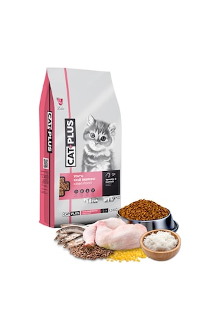 Catplus Tavuklu Hamsili Yavru Kedi Maması 1500 G