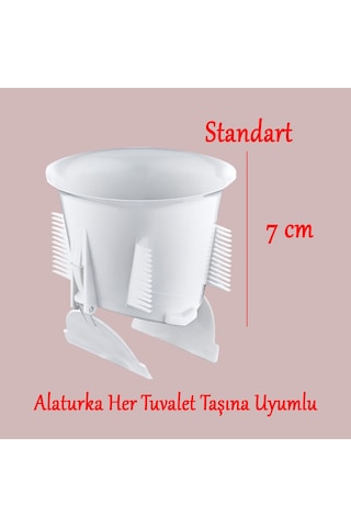 Wc Matik Koku Ve Haşere Önleyici Alaturka Tuvalet Kapağı Plastik Beyaz Renk Gider Kapak