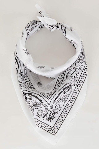 Defacto Kadın Desenli Pamuklu Bandana N7447az24smwt27 Beyaz