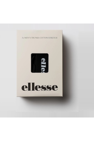 Ellesse 6sm9002-bkbkbk Erkek 3'lü Pamuklu Boxer - Siyah