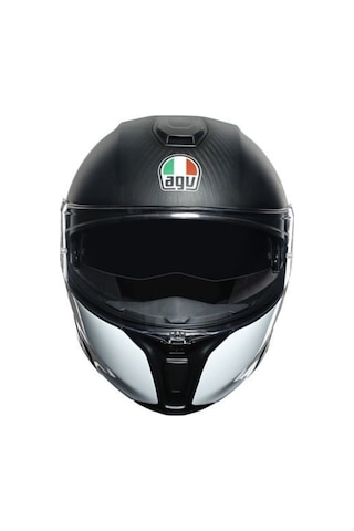 Agv Sport Modular Kask Carbon Kırmızı Beyaz