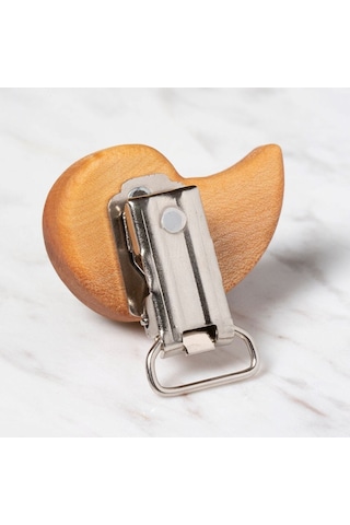 Hobi Baby Salyangoz Figürlü Organik Ahşap Emzik Kl