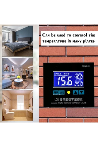 Fosenze 12v Mikroişlemci Dijital Termostat - 0.1 C Hassasiyetli, Ekranlı Sıcaklık Kontrol Cihazı