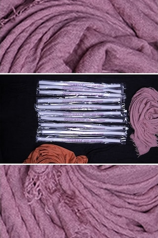 Beyaz Çift Katlı 10'Lu Eşarp Süngeri Polyester 1010O_42 Beyaz