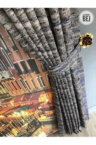 Fon Perde Taç Marka Dipro Desen Jakarlı Ultra Gramajlı