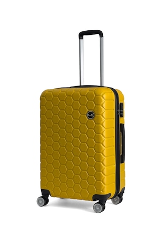 Reymond Luggage Altıgen Abs Seyahat Valizi, Orta Boy Pudra