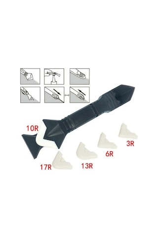 Derz Kazıyıcı Ve Silikon Çekme Aparatı 5 Başlıklı Siyah Tr