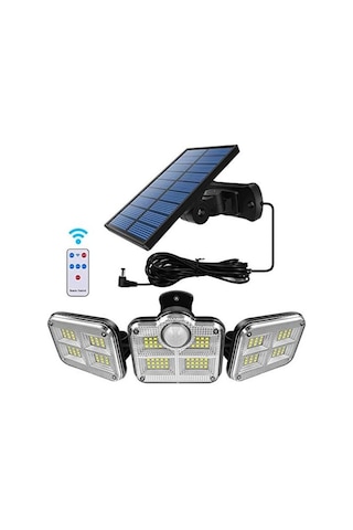 Solar Panelli Uzaktan Kumandalı 122 Led Bahçe Aydınlatması Renkli