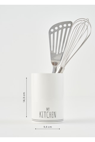 Bella Maison My Kitchen Porselen Dik Kaşıklık Beyaz 9,6x14,3 Cm