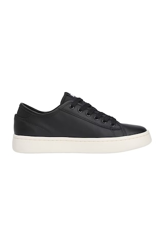 Tommy Hilfiger Kadın Hafif Tabanlı Kort Sneaker - Siyah Triple Black