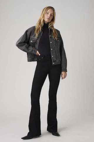 Levi's 726 Yüksek Bel İspanyol Paça Siyah Kadın Jean-16563