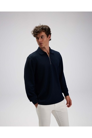 Ellesse Em601-nv Erkek Lacivert Polo Yaka Sweat Lacivert