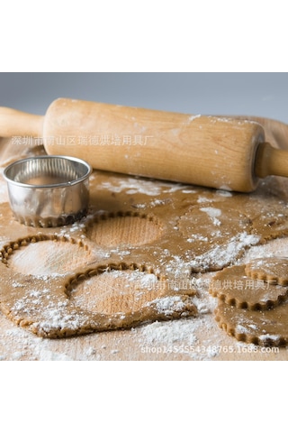 Fosenze 3 Parça Çelik Pasta Kalıbı, Yuvarlak Dalgalı Kenar, Pastane Ve Bisküvi Yapımı İçin