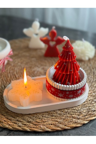 Yılbaşı Özel Seri Mum 3'lü Set