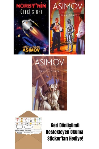 Norby Nin Öteki Sırrı + Çıplak Güneş Robot Serisi 2. Kitap + Vakıf Ve Dünya Vakıf Serisi 5. Kitap