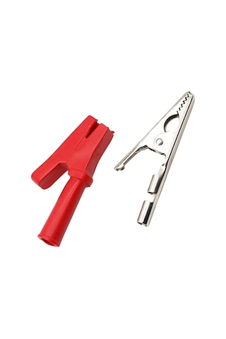 Ic-243a 4mm Banana Jak Girişli Krokodil Wd1096 Siyah Kırmızı Set
