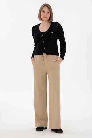 U.S. Polo Assn. Kadın Açık Haki Loose Relax Fit Kanvas Pantolon 50290877-VR183