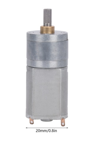 Aubyhe 12v Dc Metal Dişli Motor - 20mm Çaplı, 300rpm Hızlı, Yüksek Tork, Uzun Ömürlü Ve Sesiz Performans