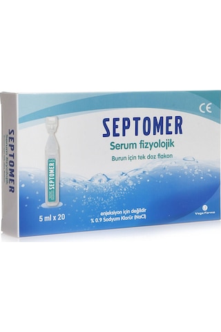 Septomer Serum Fizyolojik 5ML X 20 Flakon Spt-772252
