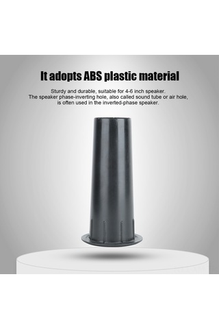 Ximistore9 4 Adet Hoparlör Ters Faza Tüpü, 45mm Açıkçap, Abs Malzeme, 4-6 İnç Hoparlörler İçin, Temiz Ses Akışı, Dayanıklı