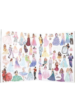 Top Model Glamour Sticker Dünyası Çok Renkli
