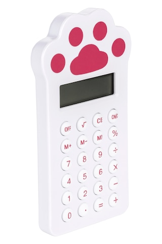 Hesap Makinesi - Pati Desen Beyaz