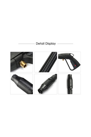 Yüksek Basınçlı Yıkama Tabancası Ile Yüksek Güç Yıkama Siyah