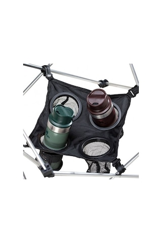 Kamp Masa Katlanabilir Bardaklıklı - Portatif - Çantalı