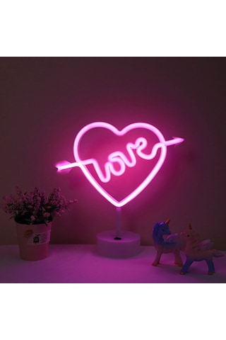 Wezone Usb Ve Pil İle Çalışan 5 Farklı Stilde Neon Dekoratif Gece Lambası Diğer